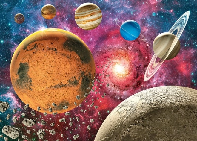 CHERRY PAZZI puzzle kosmos nad księżycowym horyzontem – 1000 elementów