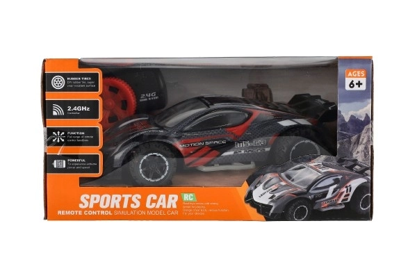 RC sportowy samochód 2,4GHz szaro-turkusowy 20cm – Szaro-czerwony