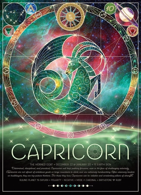Puzzle COBBLE HILL Znak zodiaku: Koziorożec 500 sztuk