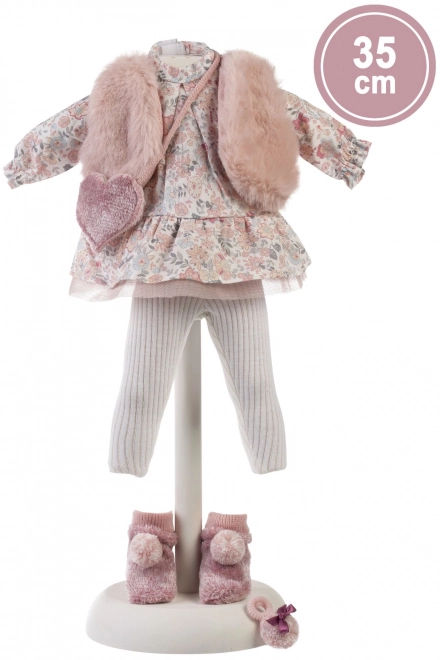 Llorens 535S SARA - realistyczna lalka z miękkim materiałowym ciałem - 35 cm
