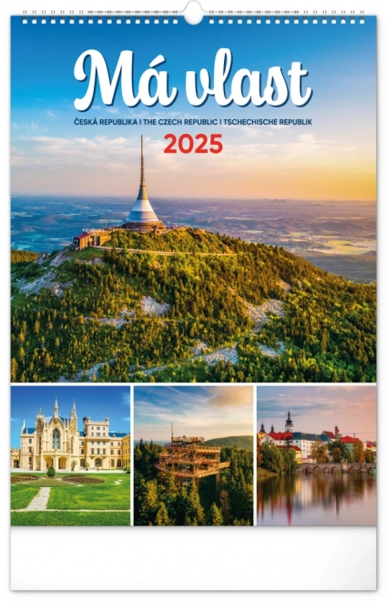 Kalendarz ścienny Moja Ojczyzna 2025, 33 × 46 cm