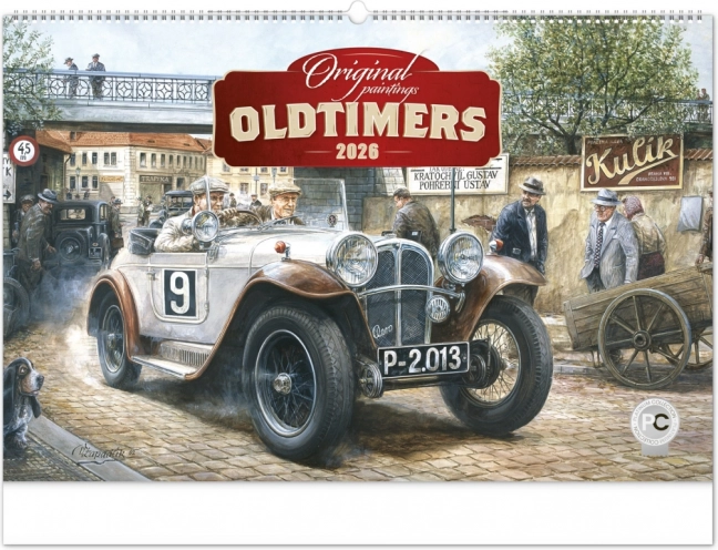 Kalendarz ścienny Oldtimers Václav Zapadlí­k 2026