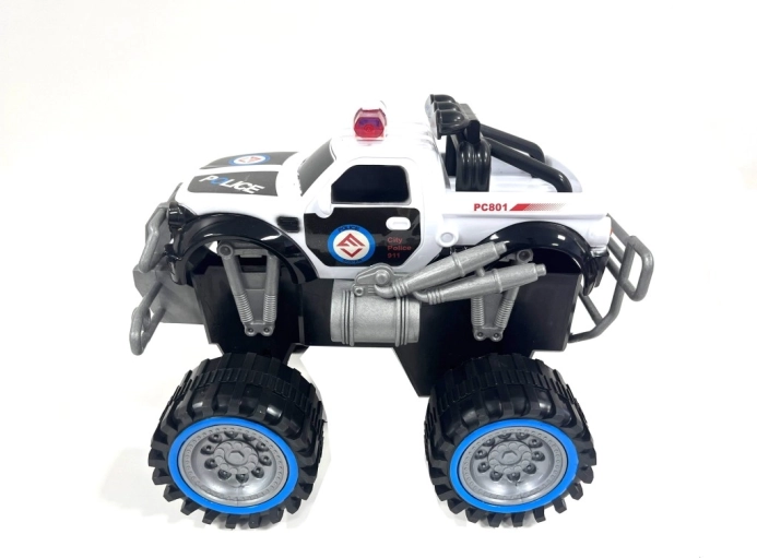 Policyjny samochodzik z napędem ciernym monster truck