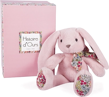 Pluszowy różowy króliczek 25 cm - Histoire d'Ours