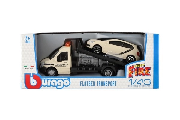 Bburago 1:43 Laweta Płaska Platforma, różne rodzaje