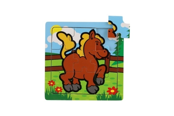 Mini puzzle Moje pierwsze zwierzątka - 9 elementów