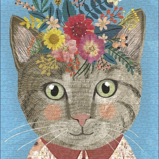 Puzzle HEYE Floral Friends: Piękna kotka 1000 elementów