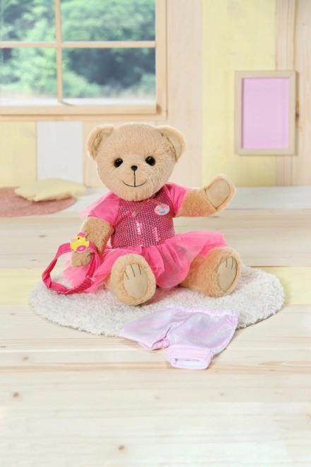 Miś BABY born, białe ubranko