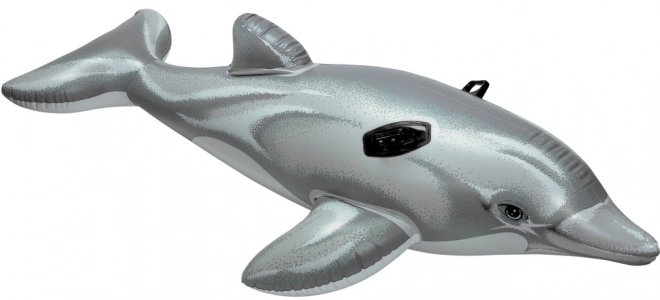 Niebieski nadmuchiwany delfin z uchwytami