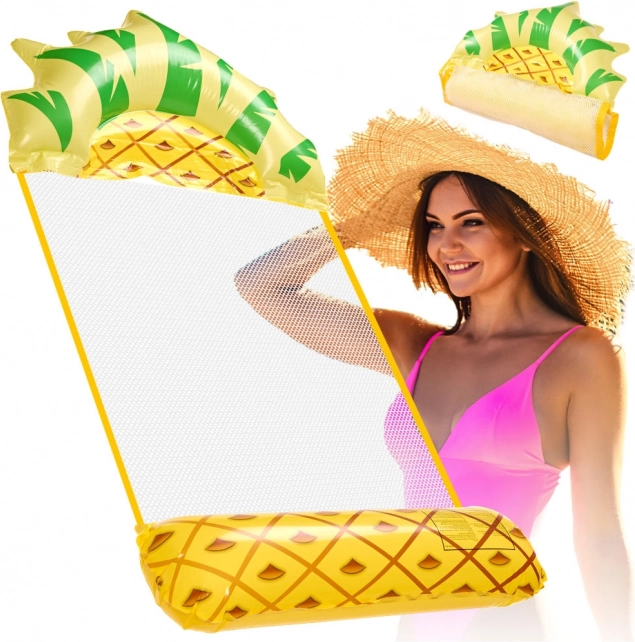 Materac dmuchany plażowy wodny hamak ananas