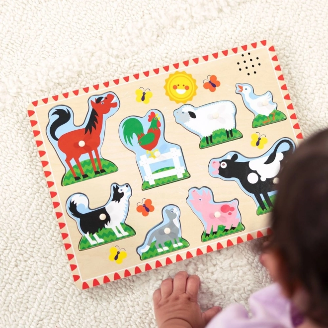 Dźwiękowe puzzle - Zwierzęta na farmie