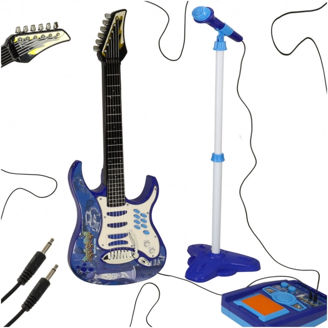 Dziecięca gitara elektryczna z mikrofonem i wzmacniaczem