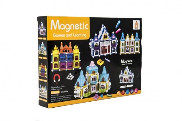 Magnetyczny zestaw konstrukcyjny - domek