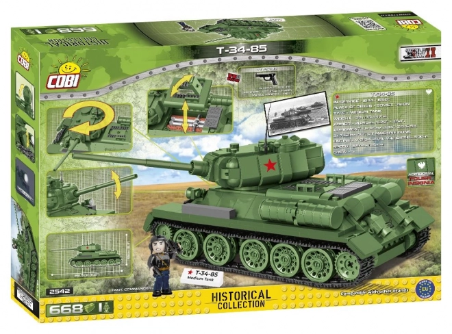 Cobi Konstruktor Czołgu T-34/85 668 Sztuk