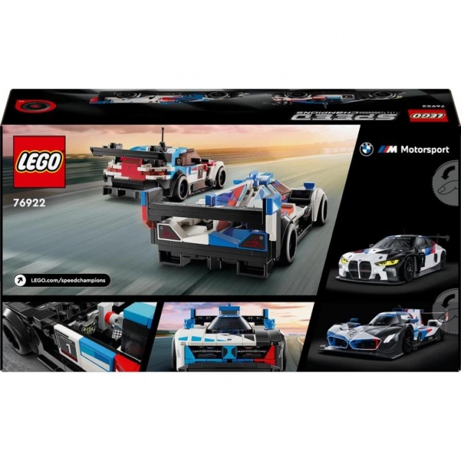 LEGO Speed Champions 76922 Wyścigowe samochody BMW M4 GT3 i BMW M Hybrid V8