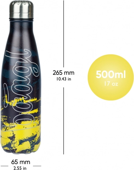Termobutelka z metalową zakrętką Dune 500 ml od BAAGL