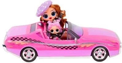 Stylowy retro kabriolet dla dwóch lalek