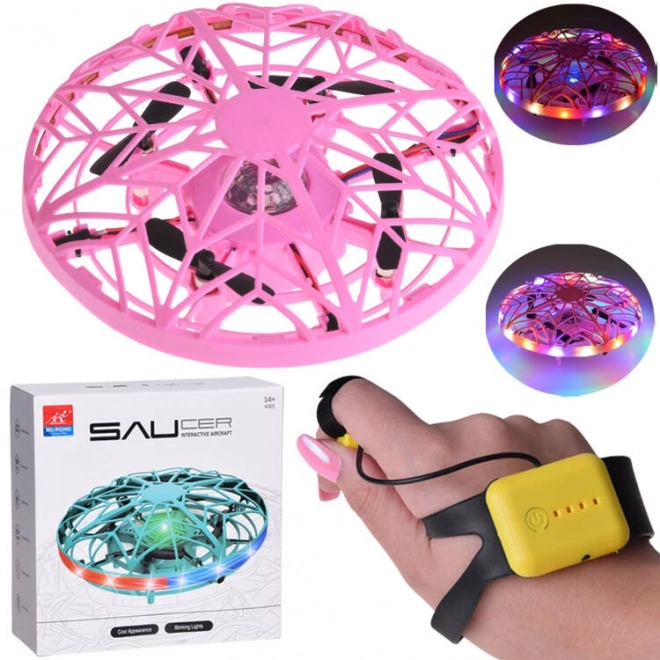 LED dron sterowany ręcznie