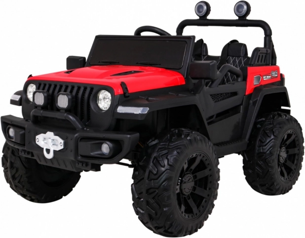 Dziecięcy elektryczny samochód Master of Terrain 4x4 – czerwony