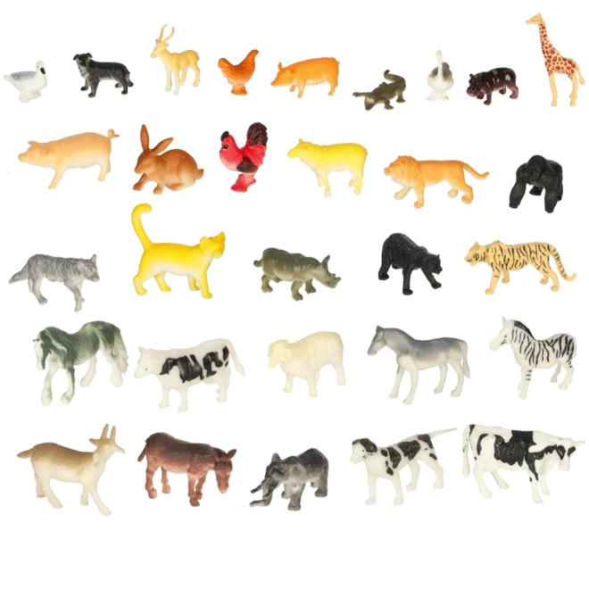 Zoo zwierzęce figurki - 51 sztuk