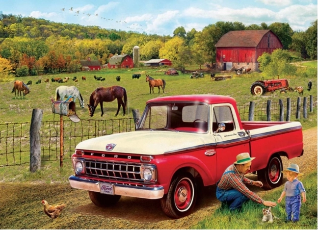 puzzle Dziadkowe auto 1000 elementów EUROGRAPHICS