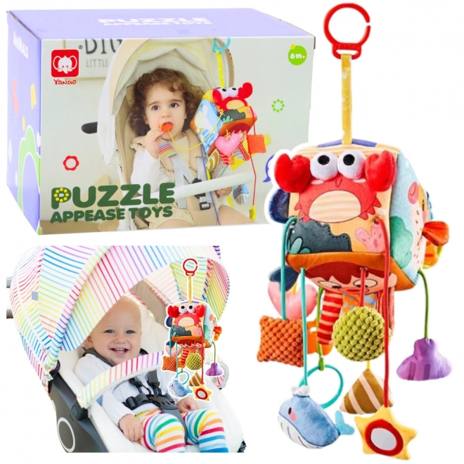Sensoryczna kostka z morskimi zwierzątkami