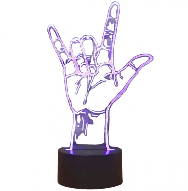 Lampka z motywem 3D ręki z oświetleniem LED