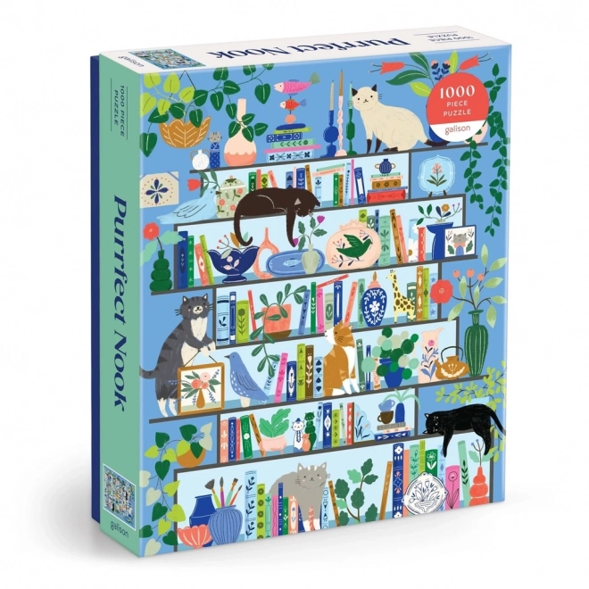 Puzzle Galison Kocia Biblioteka 1000 elementów