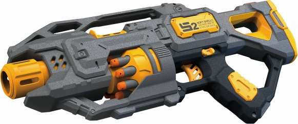 Pistolet z 20 piankowymi nabojami 44 cm