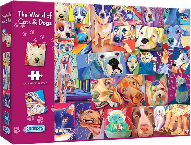Puzzle Świat kotów i psów 1000 elementów