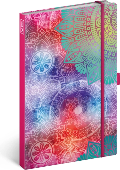 Liniowany notes mandala A5, 172 strony, 100 g/m²