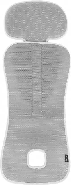 Oddychająca wkładka do fotelika samochodowego Breeze gr. 2/3, Ice Grey