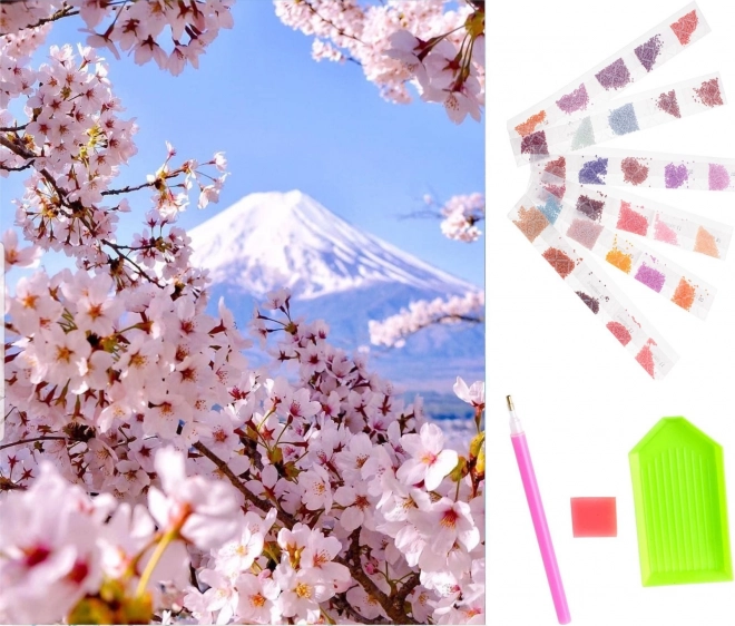Zestaw do malowania diamentowego - sakura