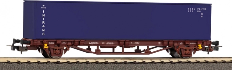 Piko wagon kontenerowy ČD z kontenerem 40' Intrans H0