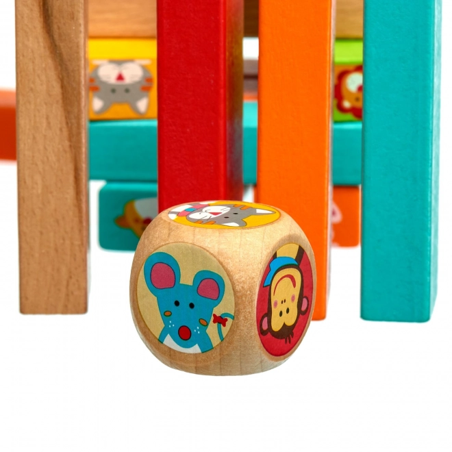 Lucy & Leo „Zgadnij, kto“ - dziecięca drewniana gra Jenga