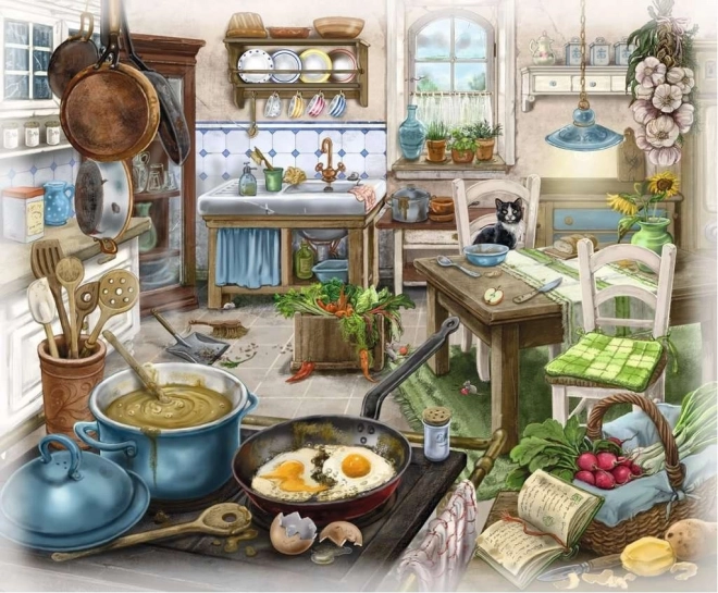 Ravensburger gra ucieczki EXIT puzzle Nawiedzony Dwór: W salonie 99 elementów