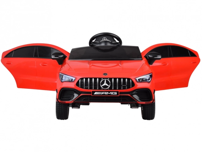 Dziecięcy samochód elektryczny Mercedes AMG CLA 45s z efektem bujania – Czerwony