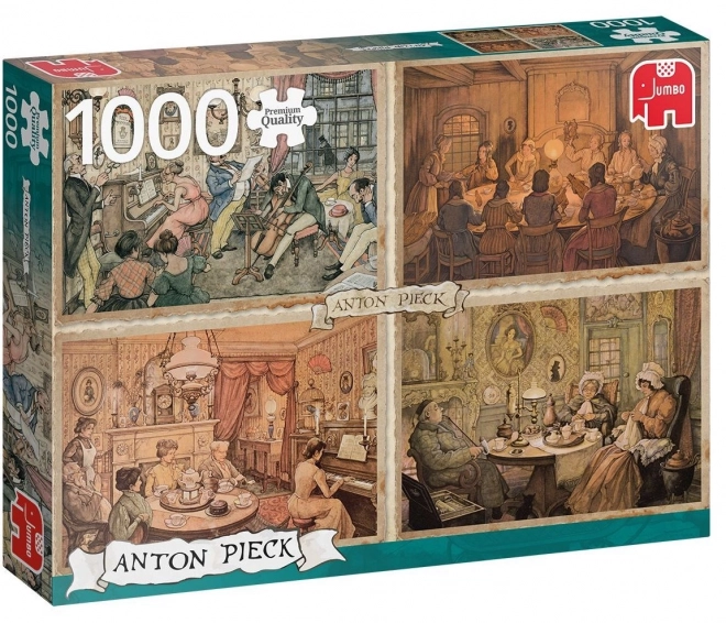 Puzzle spotkanie w salonie 1000 elementów