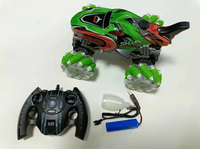 RC auto rekin zielony