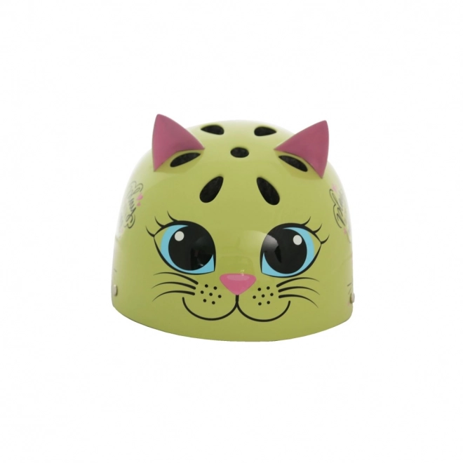 Kask Kot jedwabisty zielony - rozmiar S