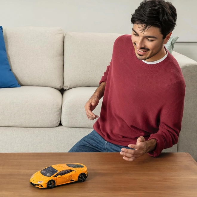 Puzzle 108 elementów 3D Pojazdy Lamborghini Huracan Evo Arancio