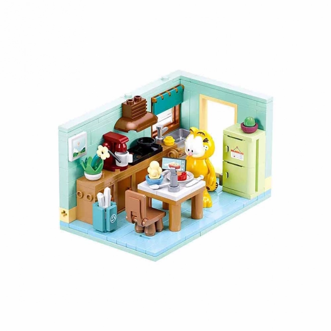 Sluban Garfield w kuchni