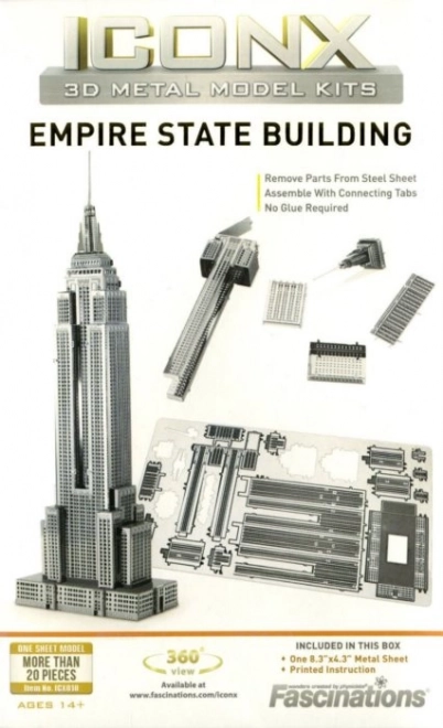 3D metalowy model Empire State Building METAL EARTH