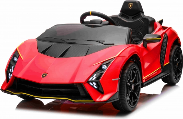 Dziecięcy elektryczny samochód Lamborghini Invencible 12V czerwony