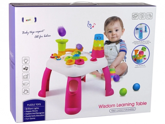 Interaktywny Stolik Edukacyjny Sorter Kul Slide Pink
