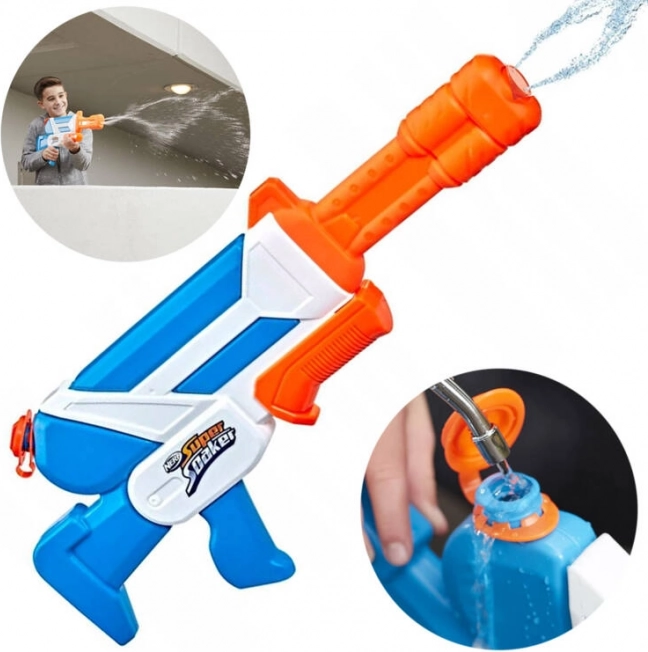 Duża wodna wyrzutnia Nerf Soa Twister Super z obrotową lufą