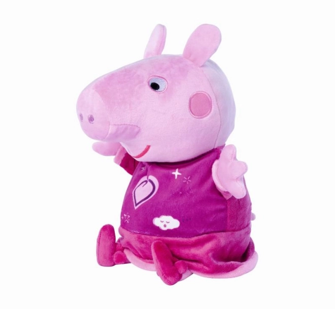 Peppa Pig 2w1 pluszowy sen, grający + światło, różowy, 25 cm