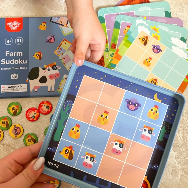 Dziecięce sudoku farma od Tooky Toy