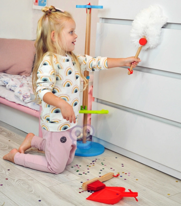 Drewniany zestaw do sprzątania dla dzieci Tooky Toy