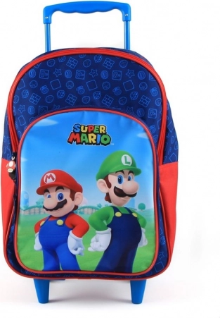 Szkolny plecak na kółkach Super Mario